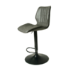 page_5185.png Alfa Gas Lift Bar Stool Vegan Leather Grey SET OF 2