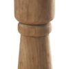Chunky White Wash Knave Candlesticks - Set of 2