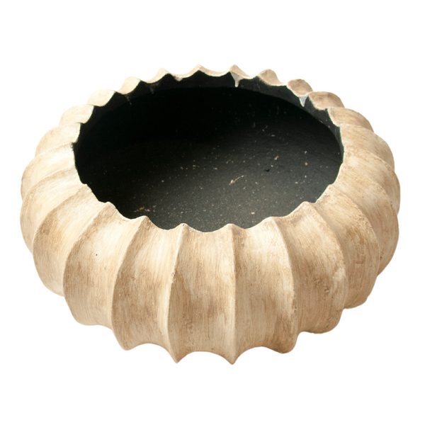 Flores - Scalloped Bowl - Old Cream (pack of 2)