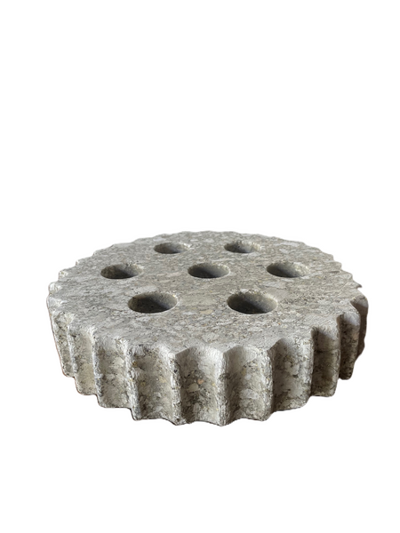 page_5366.png Cog Tealight Tray - Limestone