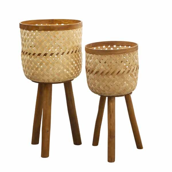 page_5592.jpg Bamboo and Rattan Planters- Set of 2