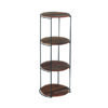 KLEO Boatwood Round Rack with 4 shelves
