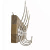 page_5615.jpg Re-Engineered Coat Hanger White on White wood 6 Hooks