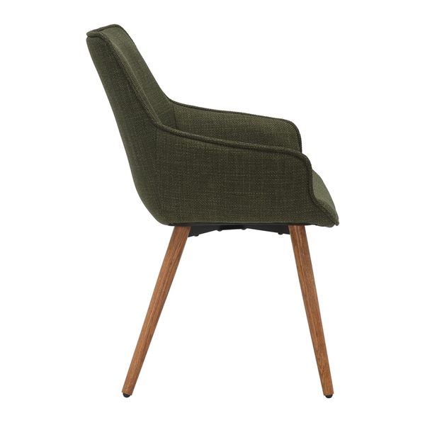 Bude Dining Chair - Olive Green Twill SET OF 2