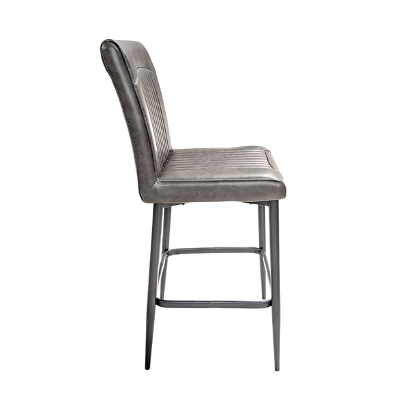 page_5718.jpg Lancia Barstool Vegan Leather Grey SET OF 2