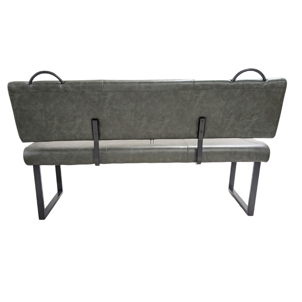 Healey Back Seat Vegan Leather Forest Green