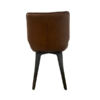 Alfa Dining Chair Vegan Leather Tan Wooden Leg - SET OF 2