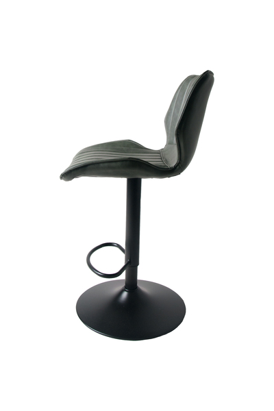 Alfa Gas Lift Bar Stool Vegan Leather Forest Green SET OF 2