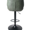 Alfa Gas Lift Bar Stool Vegan Leather Forest Green SET OF 2
