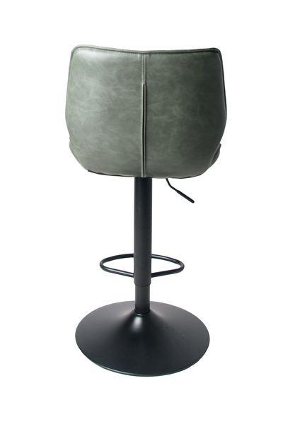 Alfa Gas Lift Bar Stool Vegan Leather Forest Green SET OF 2