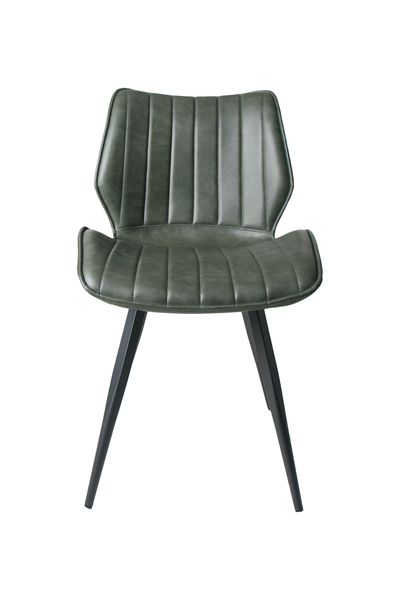 Alfa Dining Chair Vegan Leather Forest Green SET OF 2