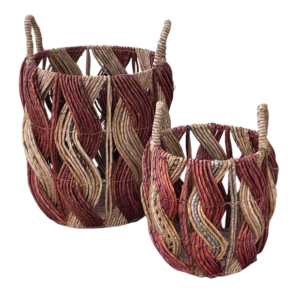 Double Wave Set of 2 - Terracotta