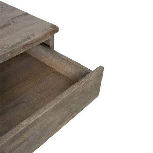 Carob Bedside - Greywash