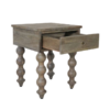 Carob Bedside - Greywash