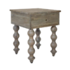 Carob Bedside - Greywash