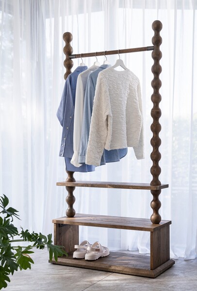 Carob Clothes Valet - Greywash