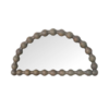 Carob Half Moon Mirror - Greywash