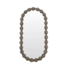 Carob Oval Mirror - Greywash