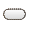 Carob Oval Mirror - Greywash
