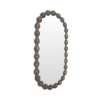 Carob Oval Mirror - Greywash