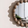 Carob Oval Mirror - Greywash