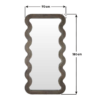 Wiggle Mirror - XL - Greywash