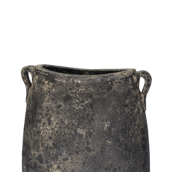 Set of 2 Eliptical Vase - Granite