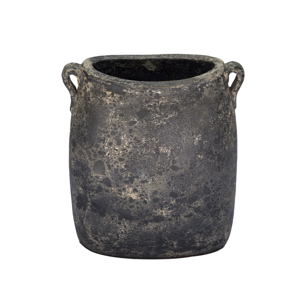 Set of 2 Eliptical Vase - Granite