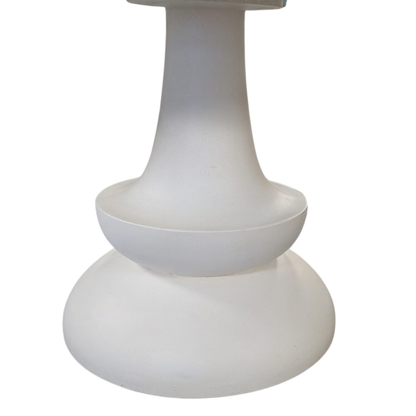 Procida Round Outdoor Dining Table - Natural White
