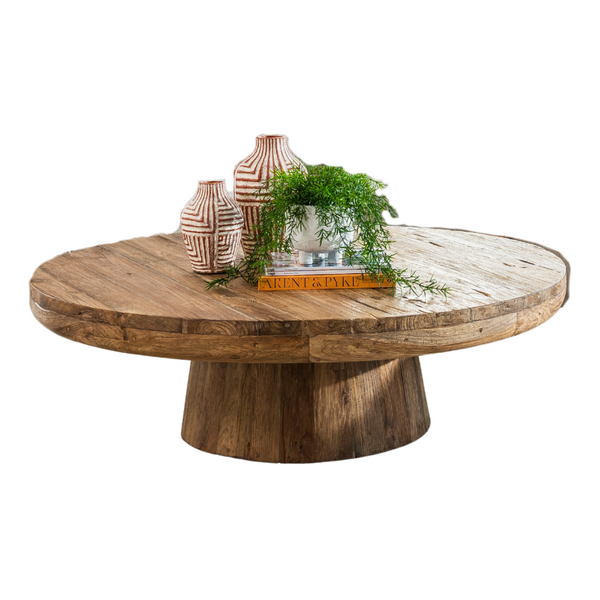 Rustic Mammoth Round Coffee Table