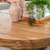 Rustic Mammoth Round Coffee Table