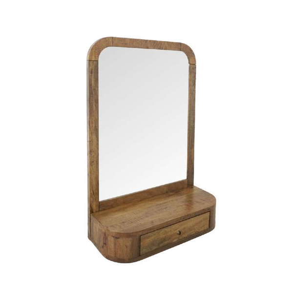 Mango Lounge Mirror with Shelf