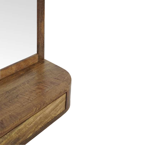 Mango Lounge Mirror with Shelf