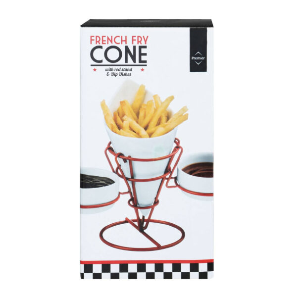 0722627_pkg_01__93041.1754509432.jpg Hollywood French Fry Cone With 2 Dip Dishes On Red Stand