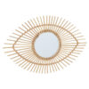 Mataram Natural Rattan Eye Shape Wall Mirror
