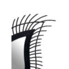 Mataram Teardrop Black Natural Rattan Wall Mirror