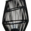 Mataram Large Black Natural Rattan Lantern