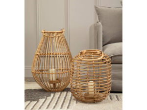 Mataram Natural Rattan Round Lantern
