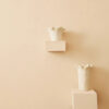Sonata Small Cream Fluted Vase