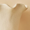 Sonata Small Cream Fluted Vase