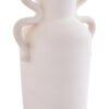 Sonata Large White Vase with Abstract Handles