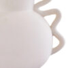 Sonata Small White Vase with Abstract Handles