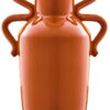 Sonata Large Burnt Orange Vase with Abstract Handles