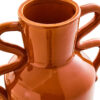 Sonata Large Burnt Orange Vase with Abstract Handles