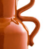 Sonata Large Burnt Orange Vase with Abstract Handles