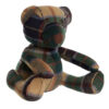 Bute Green Check Tartan Teddy Bear Door Stop