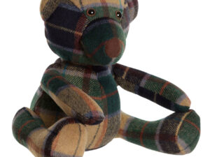 Bute Green Check Tartan Teddy Bear Door Stop