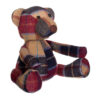 Bute Large Green Check Tartan Bear Door Stop