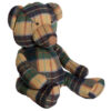 Bute Large Green Check Tartan Bear Door Stop