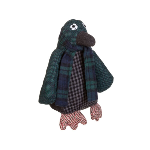 Bute Green Check Tartan Teddy Bear Door Stop